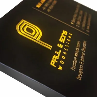 Metallic Gold Business Cards