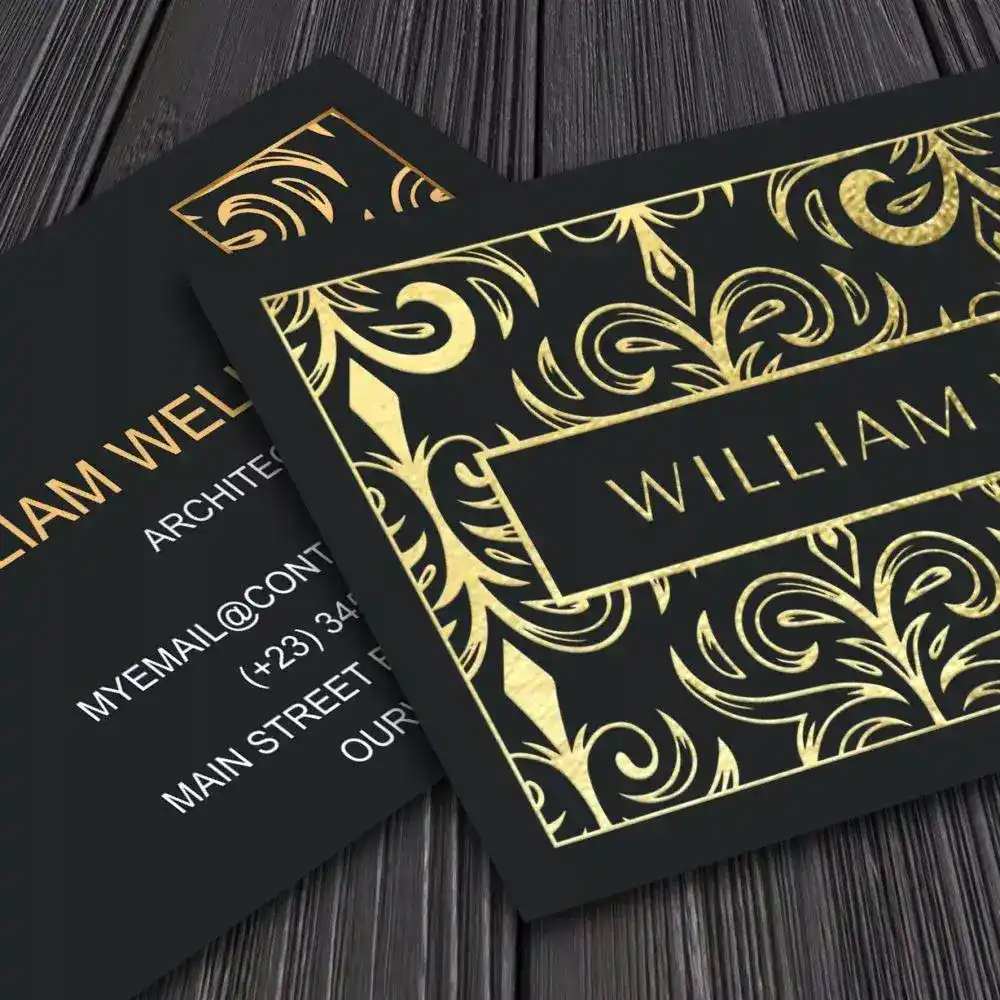 gold foil card printing