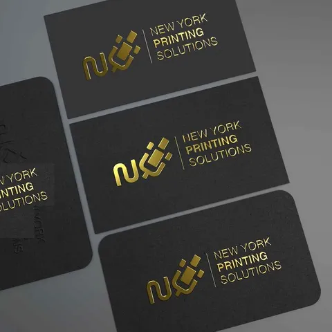 Metallic Gold Business Cards