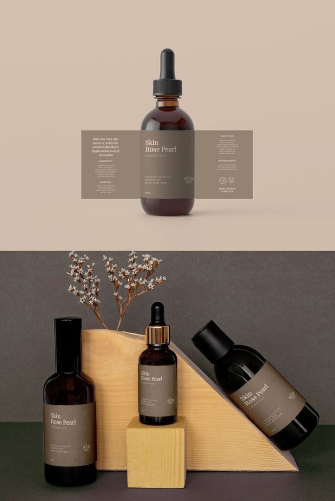 skin care product labels
