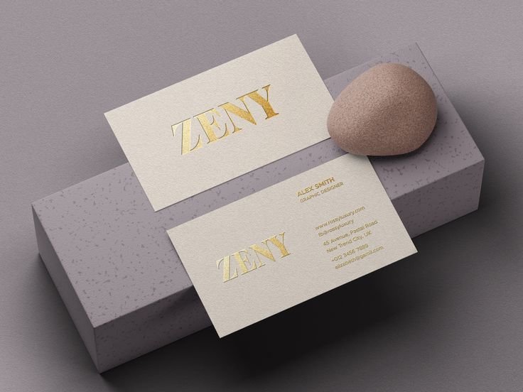 custom gold foil business cards