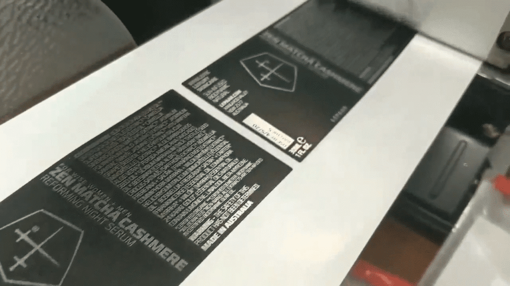 metallic labels

