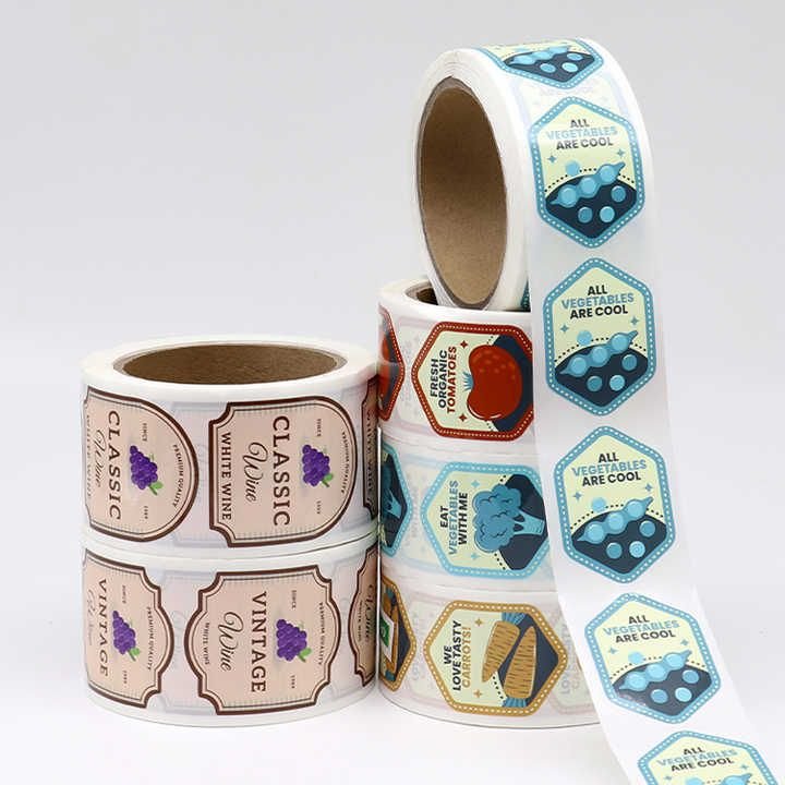 Digital roll form label printing