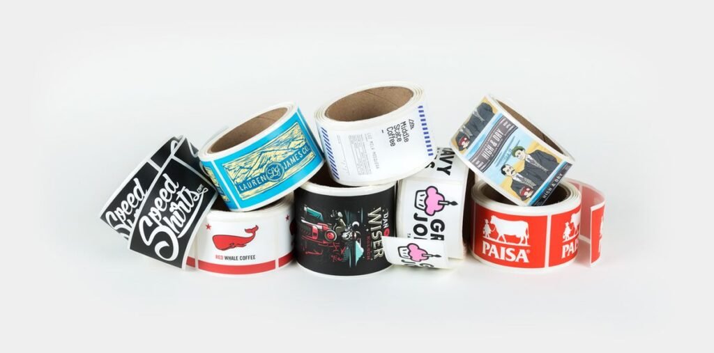 Digital roll form label printing
