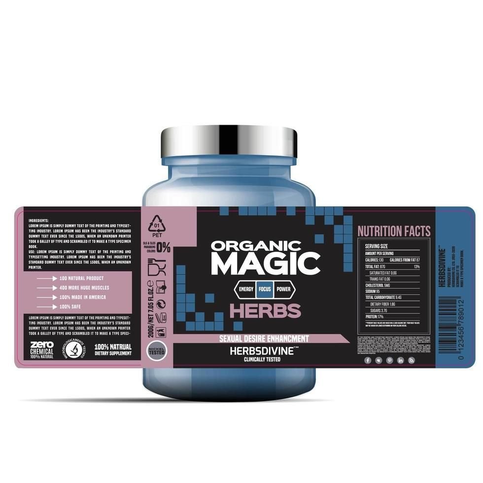 Nutraceutical Product Labels