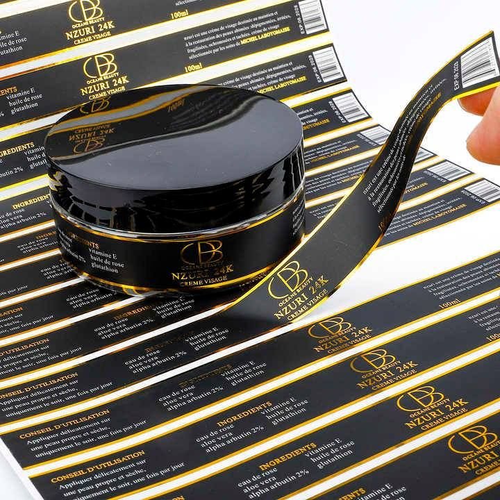 cosmetic label printing