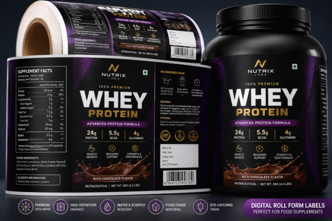 food supplement label printers